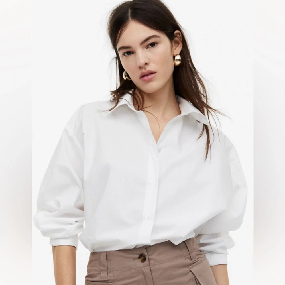 H&M oversized shirt | NWT - Picture 3 of 11